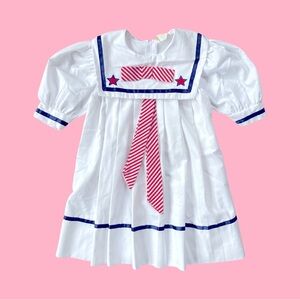 Vintage Toddler Sailor Dress - 4T